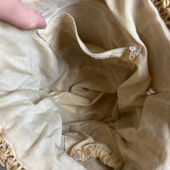 LAST CHANCE Retro Capelli Straworld Multicolored Woven Knit Straw Bucket Bag - Picture 5 of 6